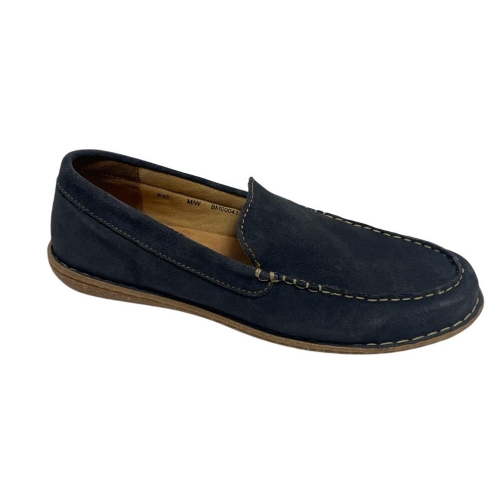 Born ‎ Driver Suede Leather Navy Slip On Shoes Mens 9